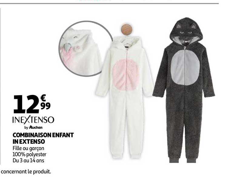 combinaison enfant in extenso