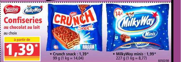 confiseries nestlé milky way