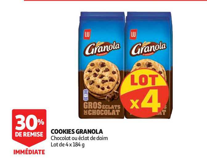 Cookies Granola 30% De Remise Immédiate