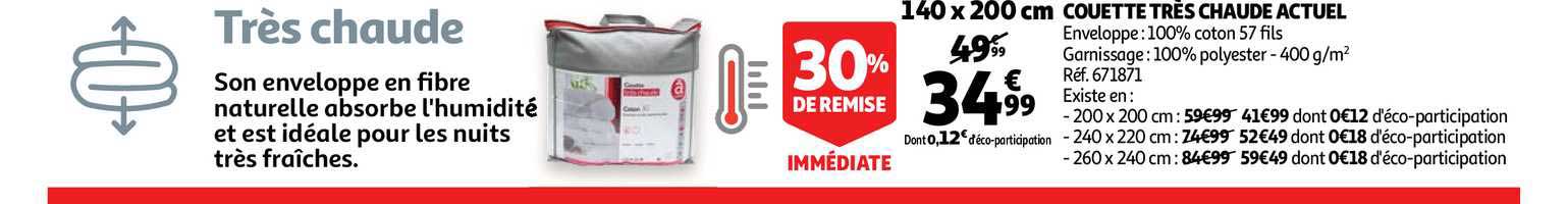 couette très chaude actuel 30% de remise immédiate