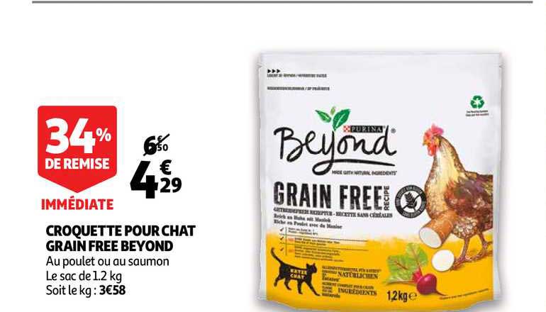 croquette pour chat grain free beyond 34% remise immédiate