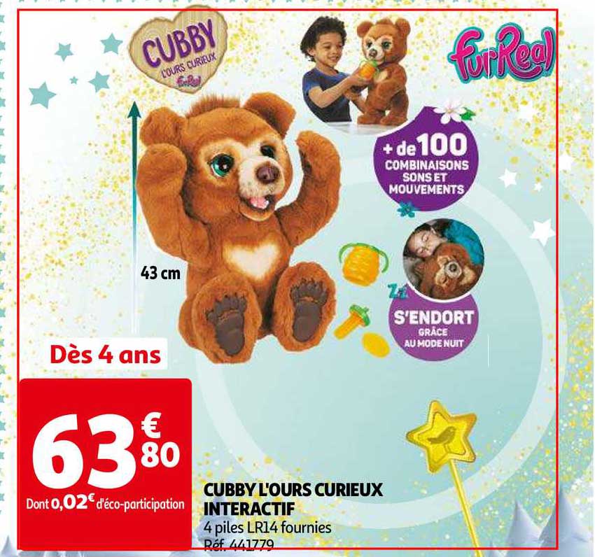 cubby l'ours curieux interactif