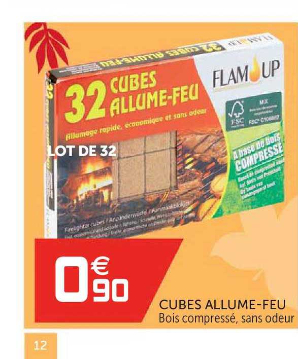 cubes allume feu