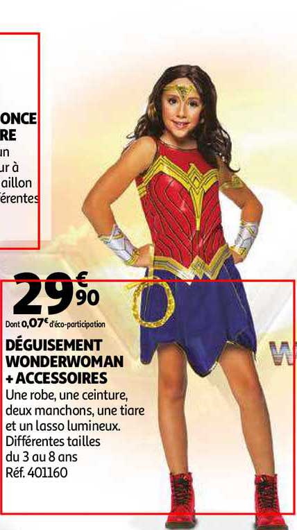 Déguisement Wonderwoman + Accessoires