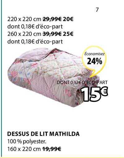 dessus de lit mathilda