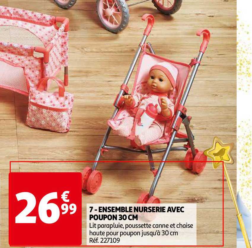 ensemble nurserie avec poupon 30 cm