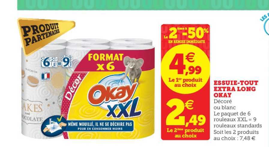 essuie tout extra long okay