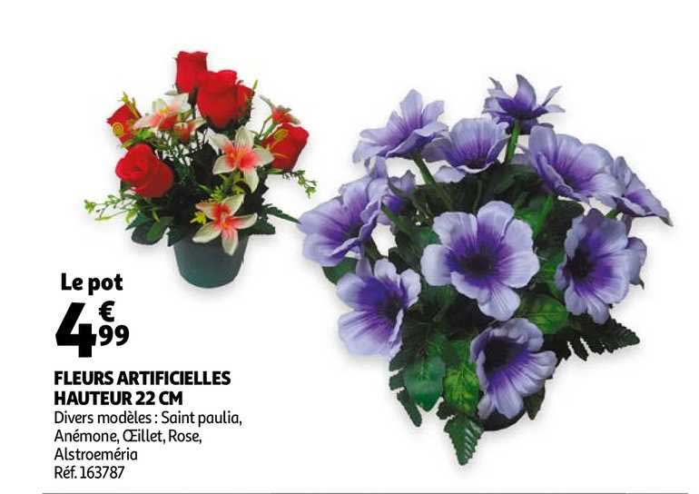 Fleurs Artificielles Hauteur 22 Cm