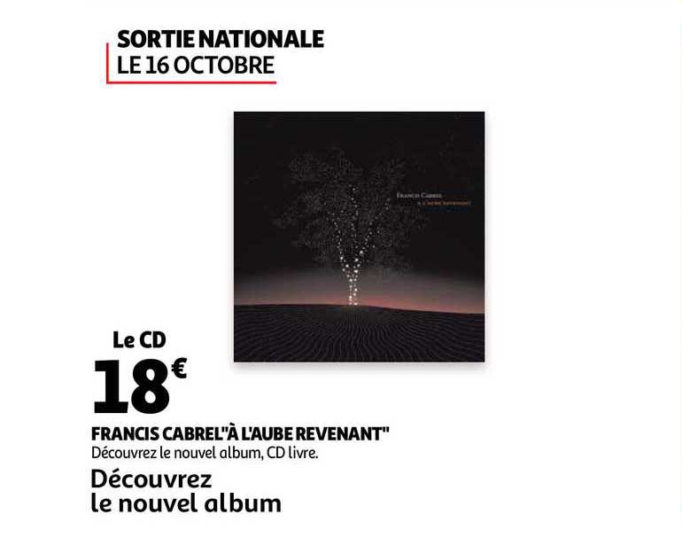 franics cabrel à l'aube revenant