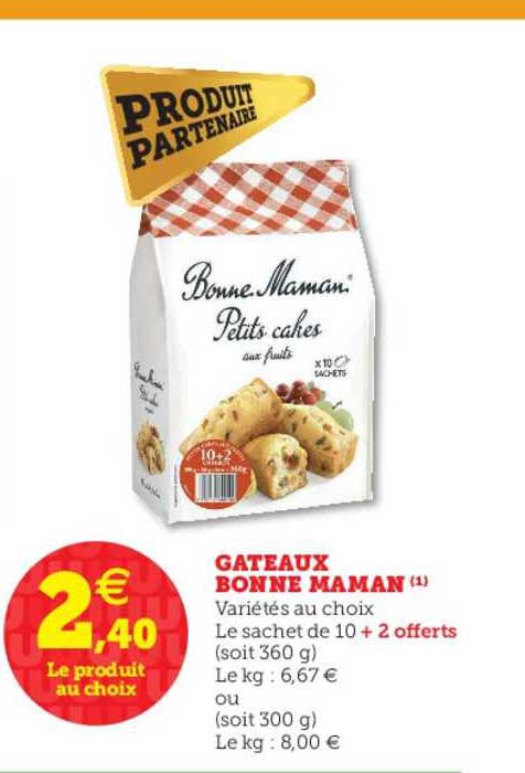 gâteaux bonne maman