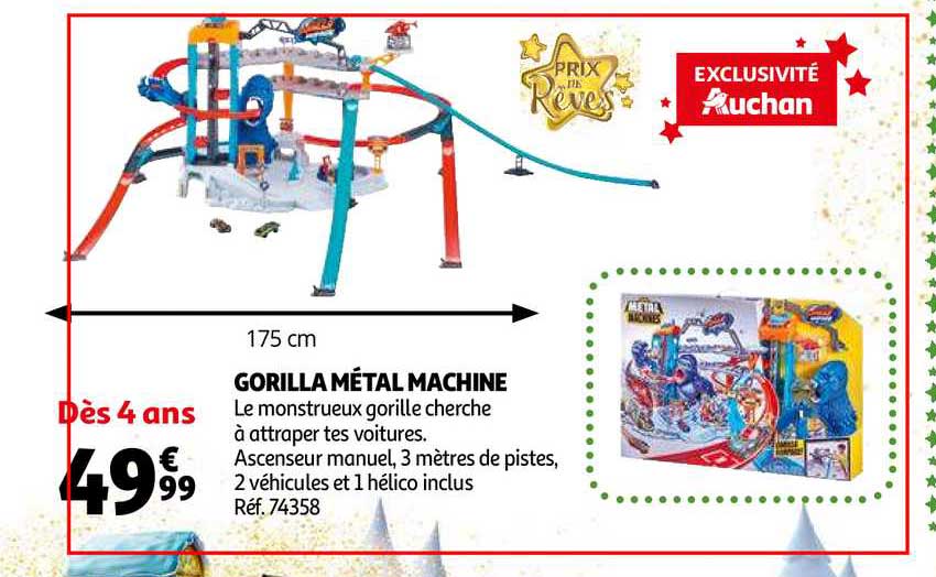 gorilla métal machine prix de rêves