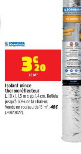 isolant mince thermoréflecteur