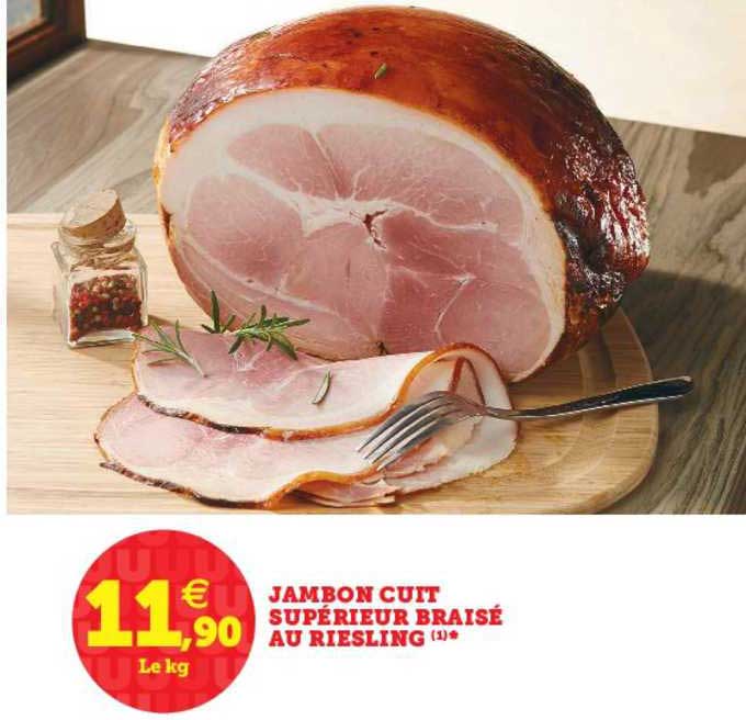 Jambon Cuit Supérieur Braisé Au Riesling
