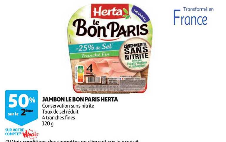 Jambon Le Bon Paris Herta