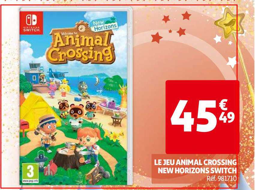 jeu animal crossing new horizons switch