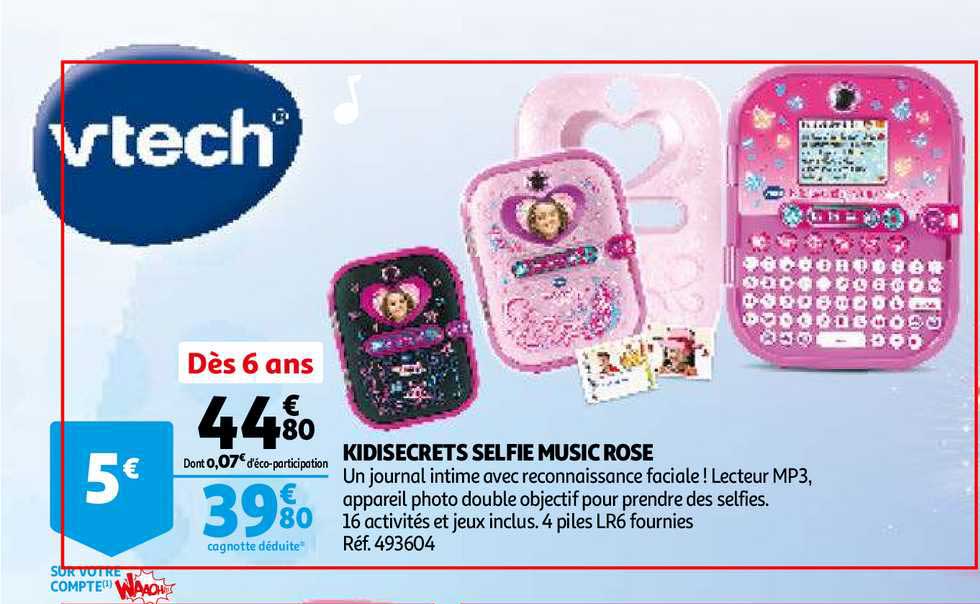 kidisecrets selfie music rose vtech