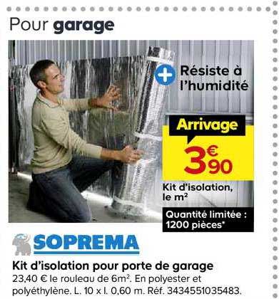 kit d'isolation pour porte de garage soprema