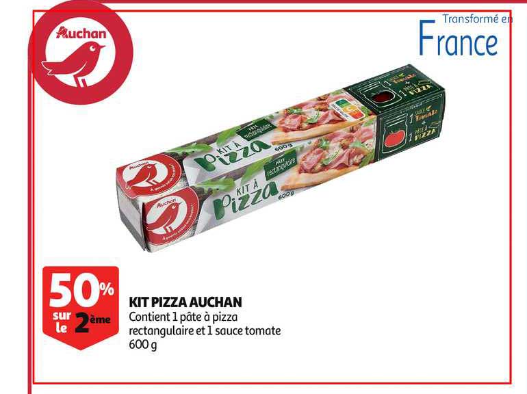 Kit Pizza Auchan 50% Sur Le 2ème