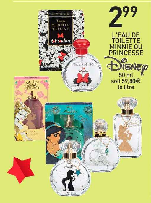l'eau de toilette minnie ou princesse disney