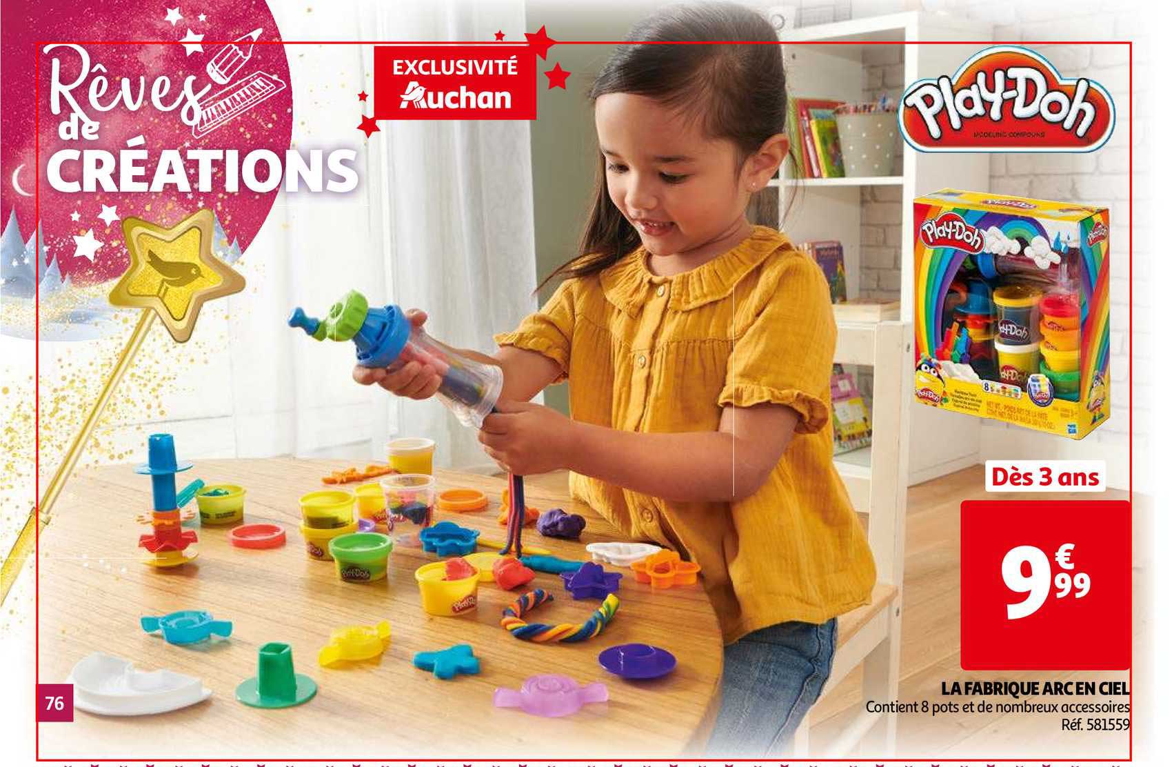 la fabrique arc en ciel play doh