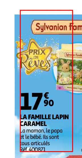 la famille lapin caramel prix de rêves