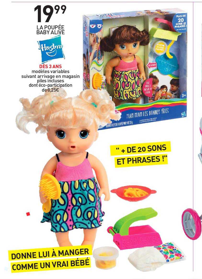 la poupée baby alive hasbro