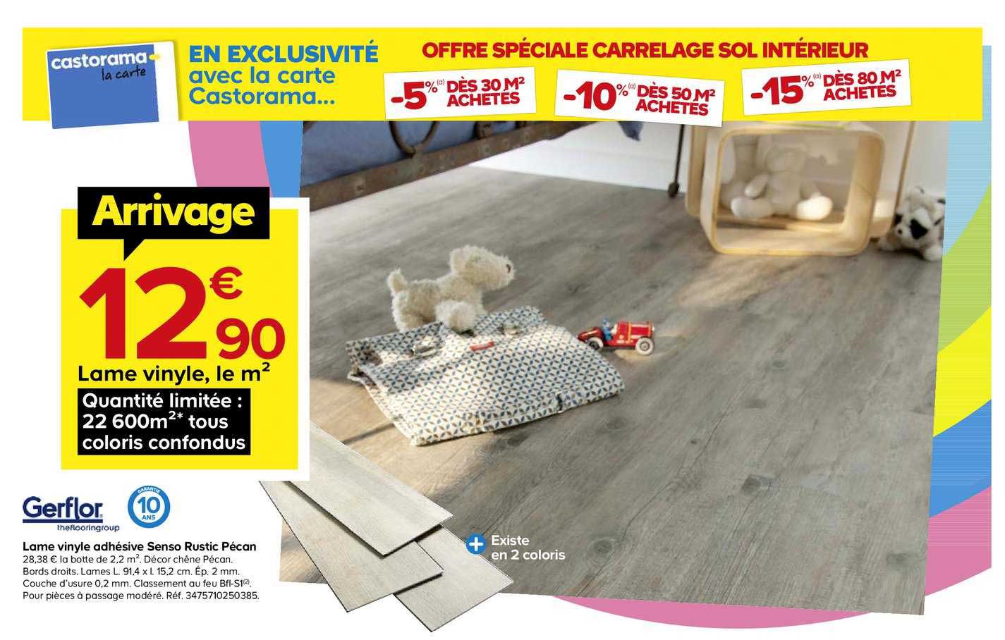 lame vinyle adhésive senso rustic pécan gerflor