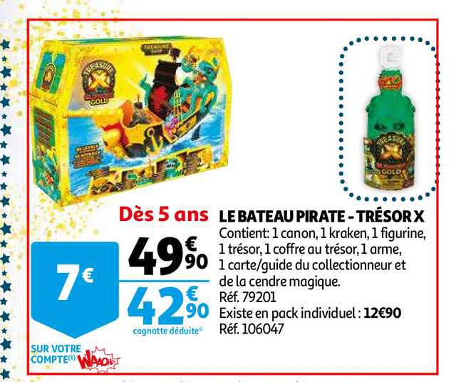 le bateau pirate trésor x