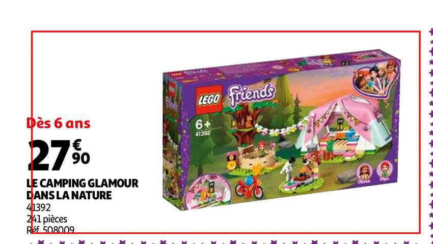 le camping glamour dans la nature lego friends