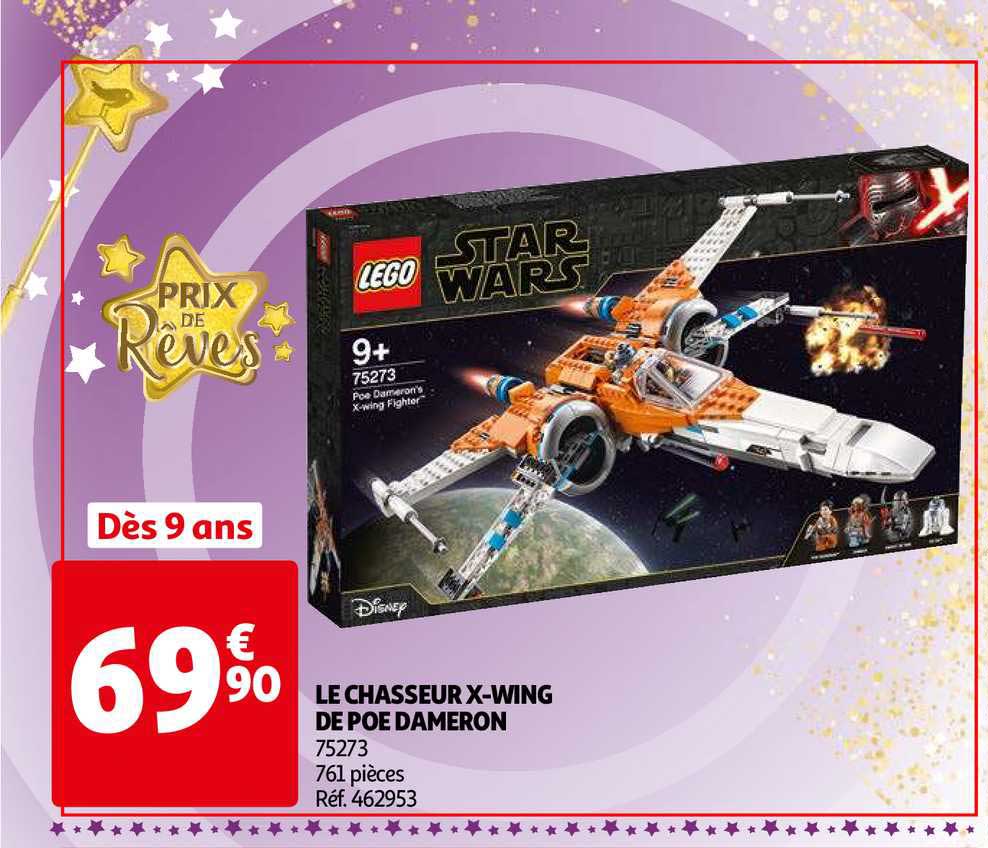 le chasseur x wing de poe dameron lego star wars