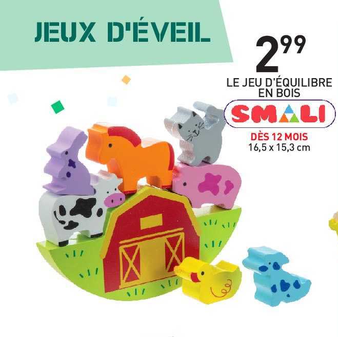 le jeu d'équilibre en bois smali