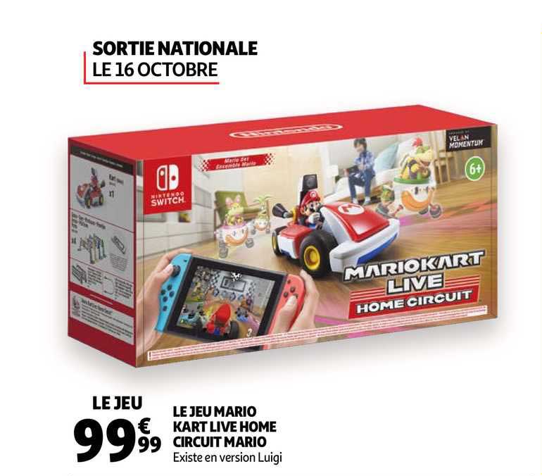 le jeu mario kart live home circuit mario