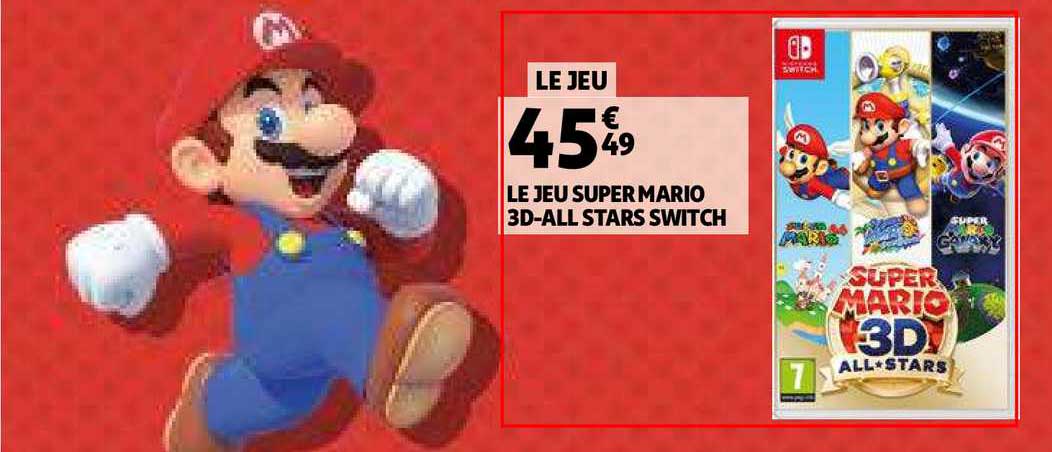 le jeu super mario 3d all stars switch