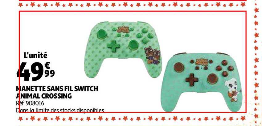 manettes sans fil switch animal crossing