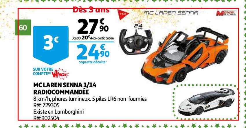 mc laren senna 1 14 radiocommandée
