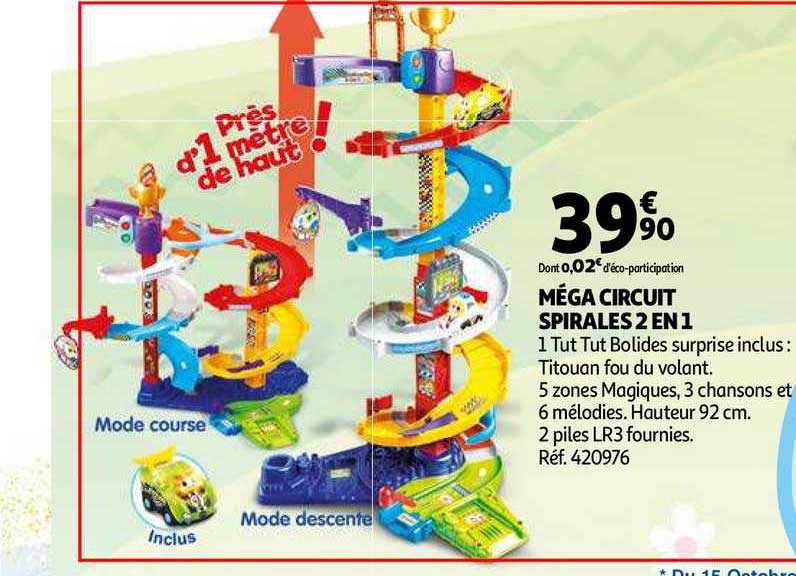 Méga Circuit Spirales 2 En 1
