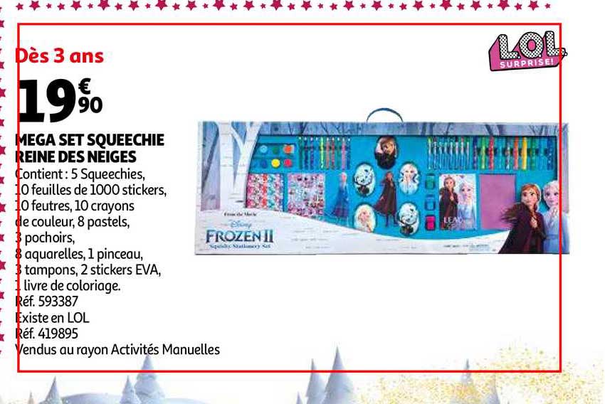 mega set squeechie reine des neiges
