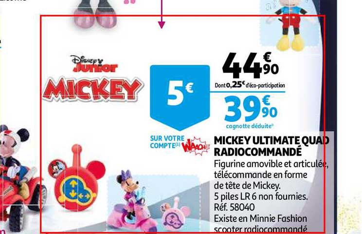 mickey ultimate quad radiocommandé waaoh