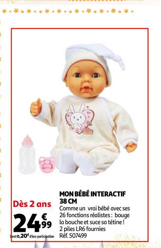 mon bébé interactif 38 cm