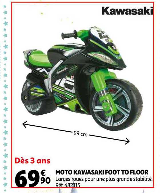 moto kawasaki foot floor
