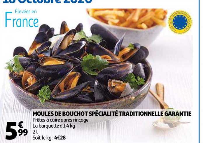 moules de bouchot spécialité traditionnelle garantie