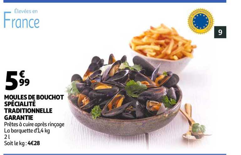 moules de bouchot spécialité traditionnelle garantie