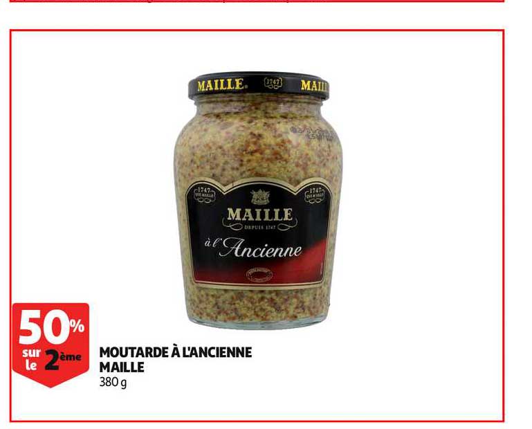 Moutarde à L'ancienne Maille 50% Sur Le 2ème