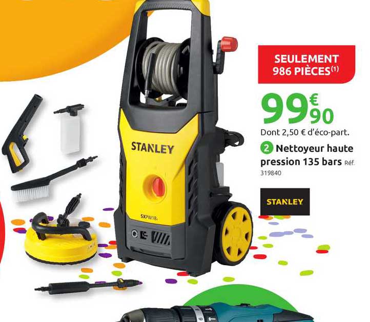 nettoyeur haute pression 135 bars stanley