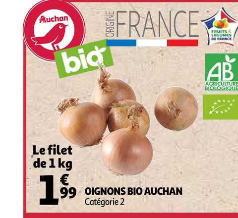 Oignons Bio Auchan