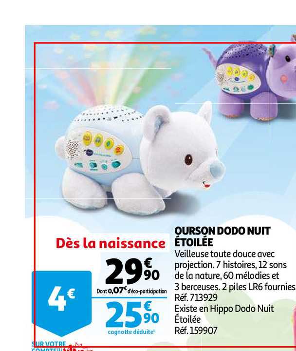 ourson dodo nuit étoilée