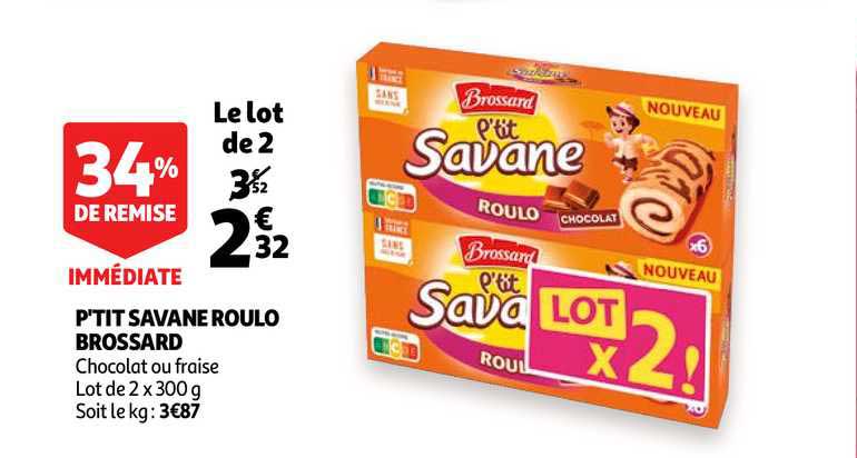 p'tit savane roulo brossard 34% de remise immédiate