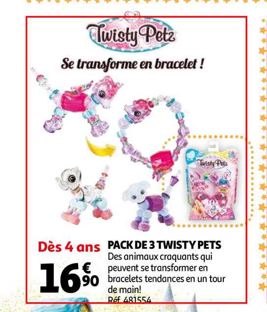 pack de 3 twisty pets