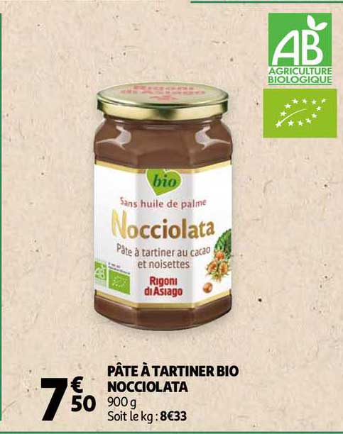 Pâte à Tartiner Bio Nocciolata