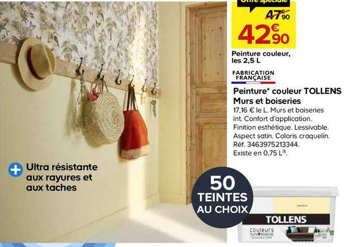 peinture couleur tollens murs et boiseries